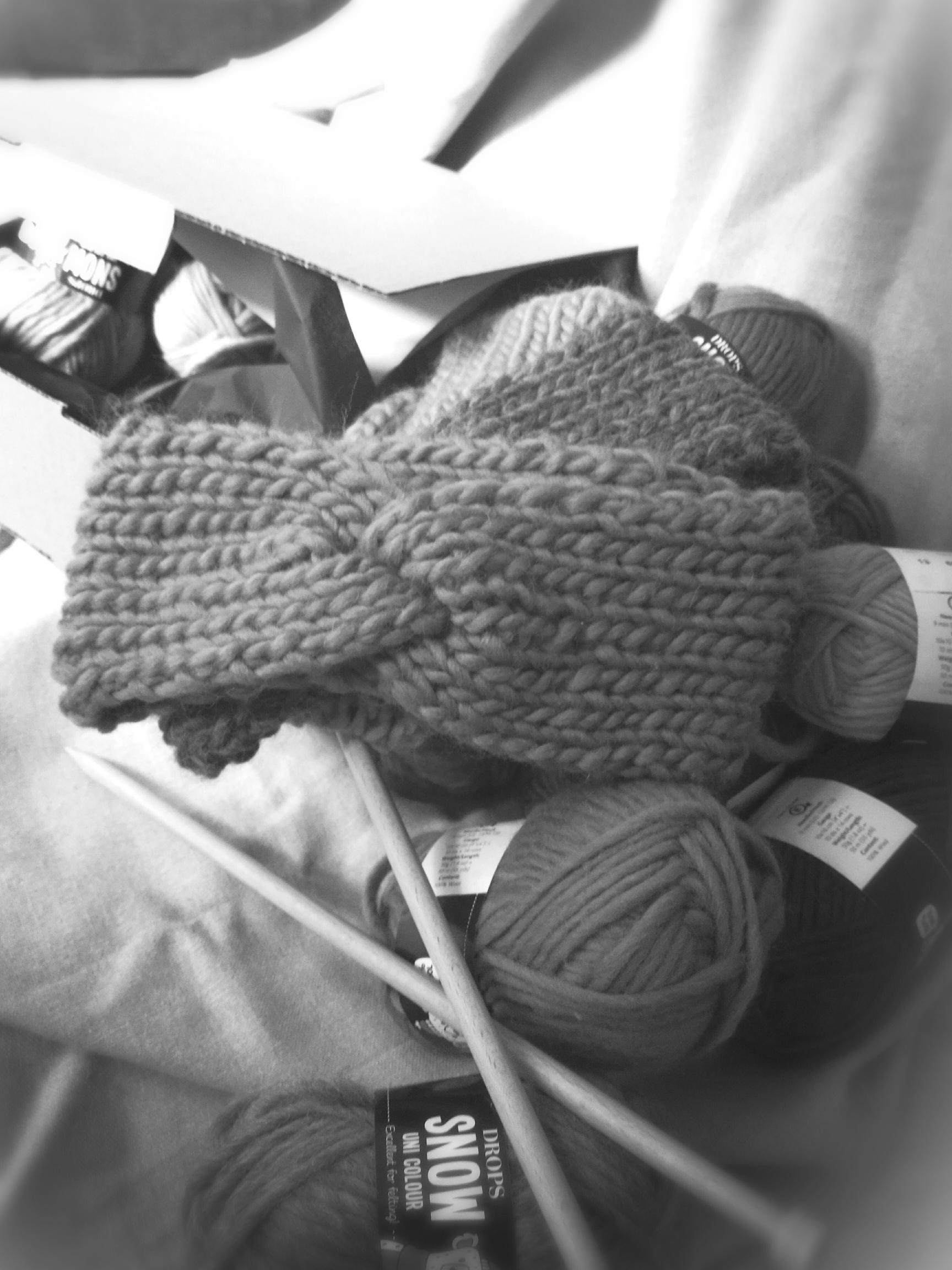 brei je hippe haarband uit 100% wol - DIY kit - Foto