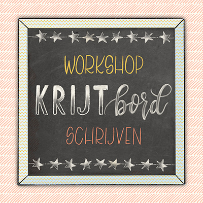 Workshop Krijtbord handlettering en tekenen - Foto