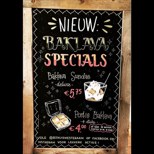 Workshop Krijtbord handlettering en tekenen - Foto