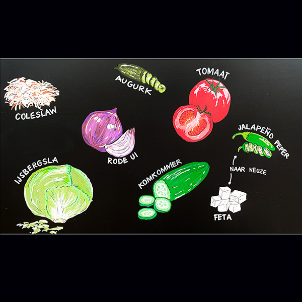 Workshop Krijtbord handlettering en tekenen - Foto