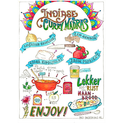 Workshop Recept handlettering & Illustratie - Foto