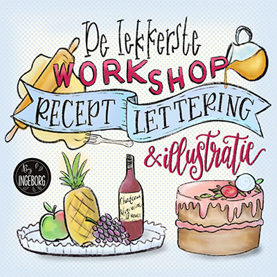 Workshop Recept handlettering & Illustratie - Foto