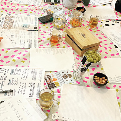 Workshop Recept handlettering & Illustratie - Foto