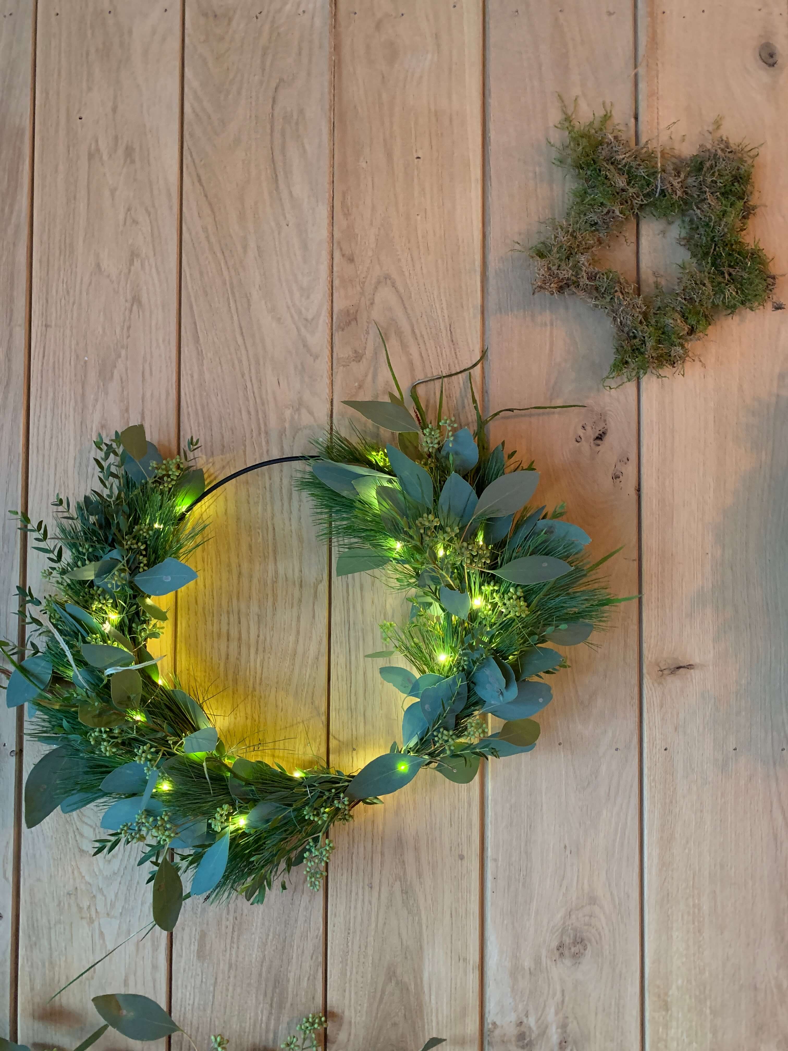 Hippe kerstkrans workshop