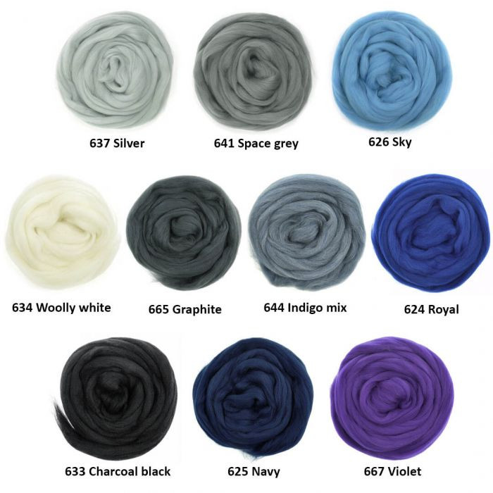 Woondeken XXL uit geverfde Merinowol - DIY kit - Foto