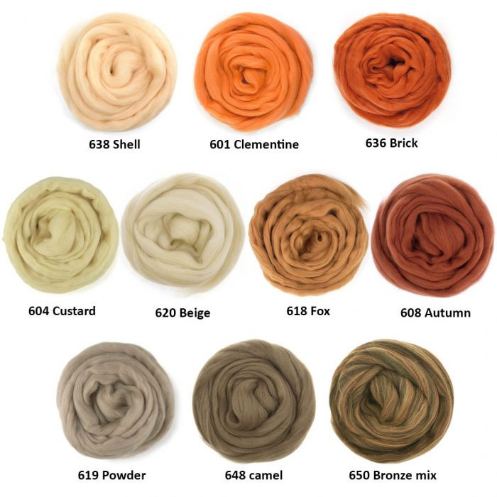 Woondeken standaard uit geverfde Merinowol - DIY kit - Foto