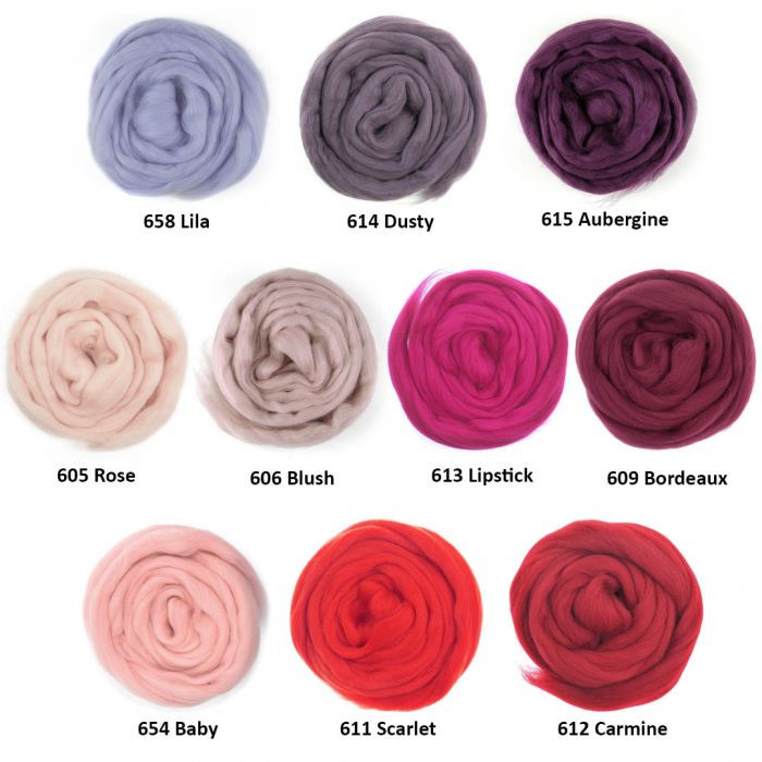 Woondeken standaard uit geverfde Merinowol - DIY kit - Foto