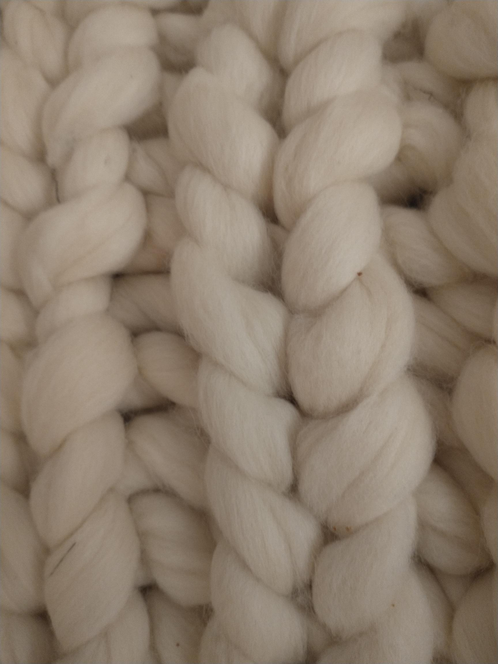 Woondeken standaard uit naturel Merinowol - DIY kit - Foto