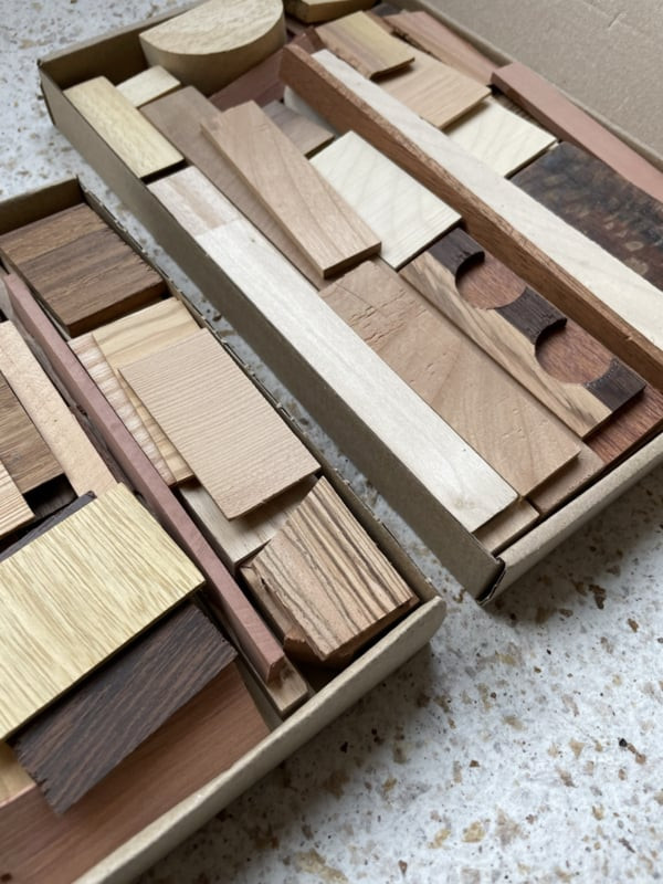 DIY pakket Resthoutjes (A6 doosje) - Foto