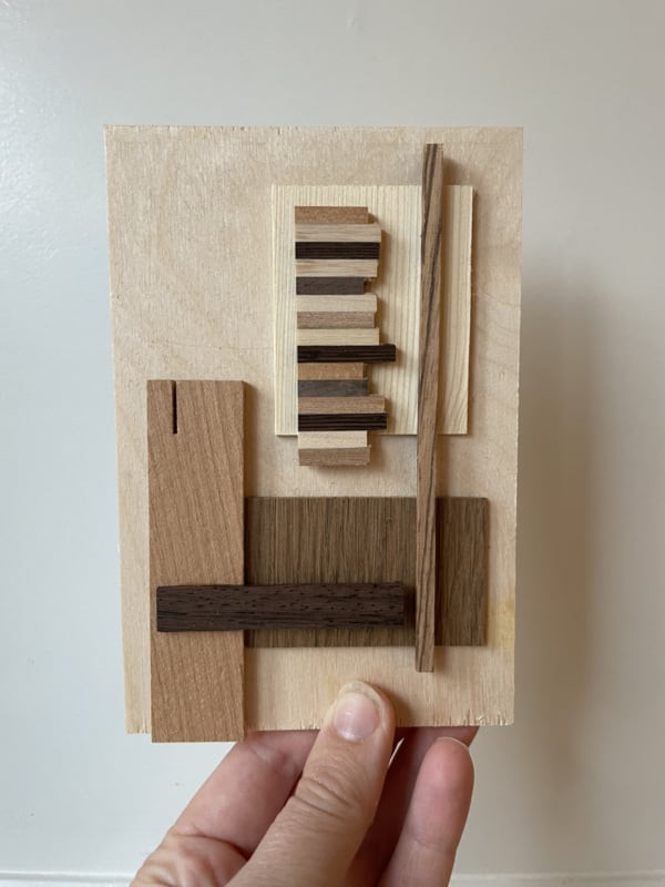 DIY pakket Resthoutjes (A6 doosje) - Foto