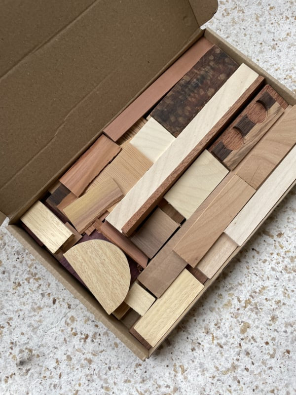 DIY pakket Resthoutjes (A5 doosje) - Foto