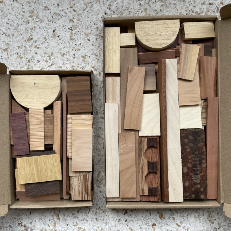 DIY pakket Resthoutjes (A5 doosje) - Foto