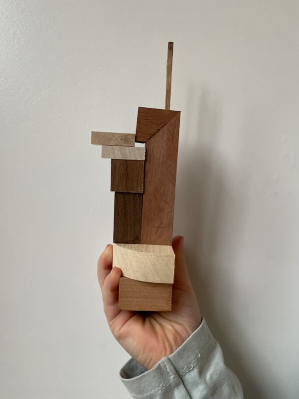 DIY pakket Resthoutjes (A5 doosje) - Foto