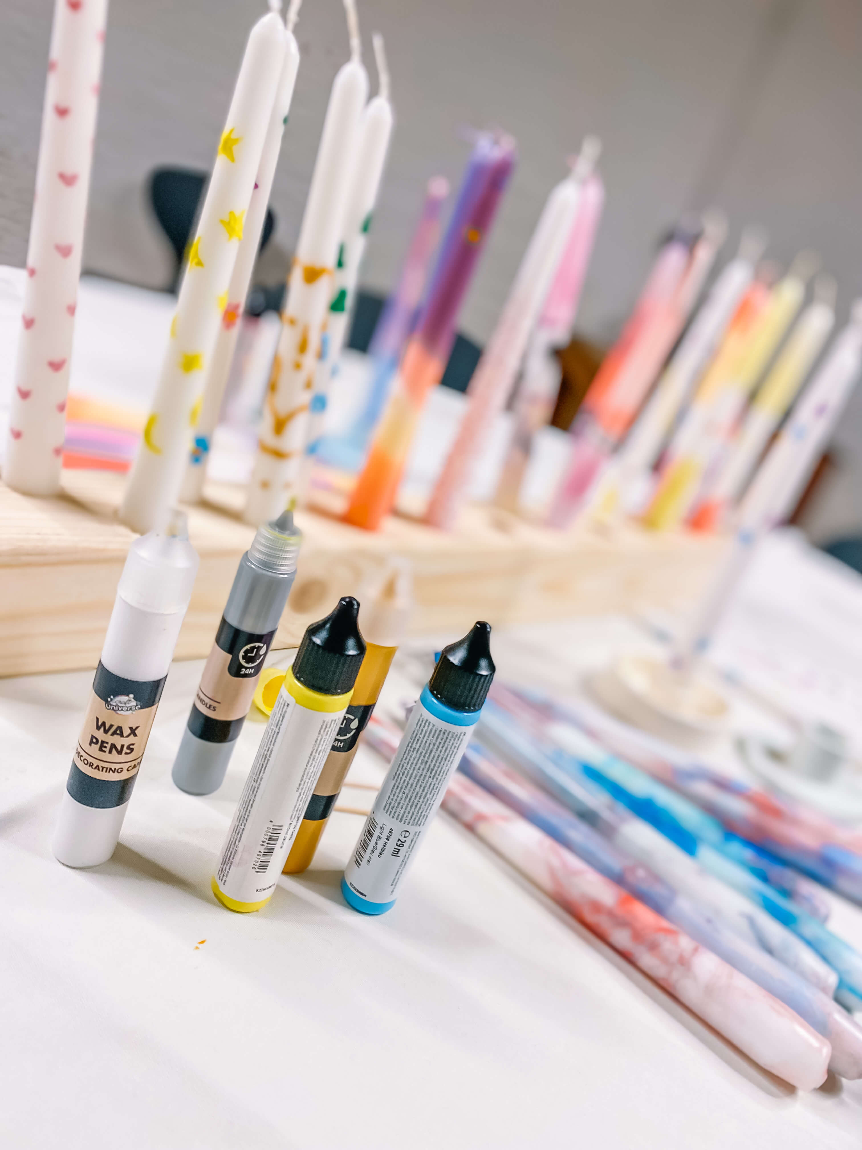 Workshop Kaarsen pimpen (Marble & More) - privé groepsworkshop - Foto