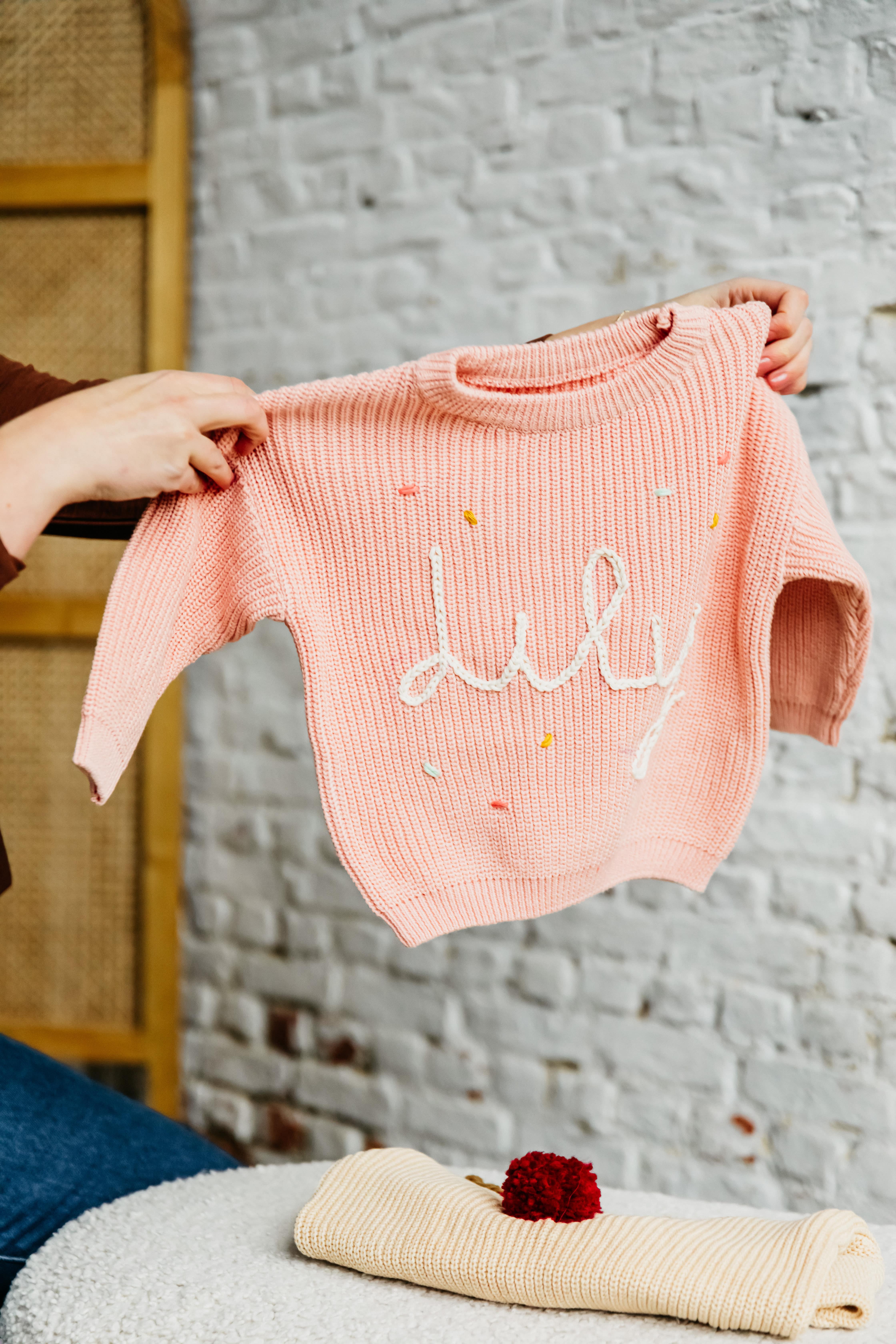 Borduren op babytrui: babyshower workshop