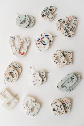 DIY KIY Tterrazzo oorbellen
