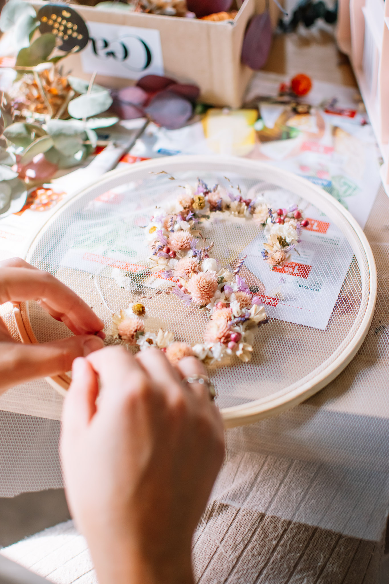 Workshop Box Flower Embroidery