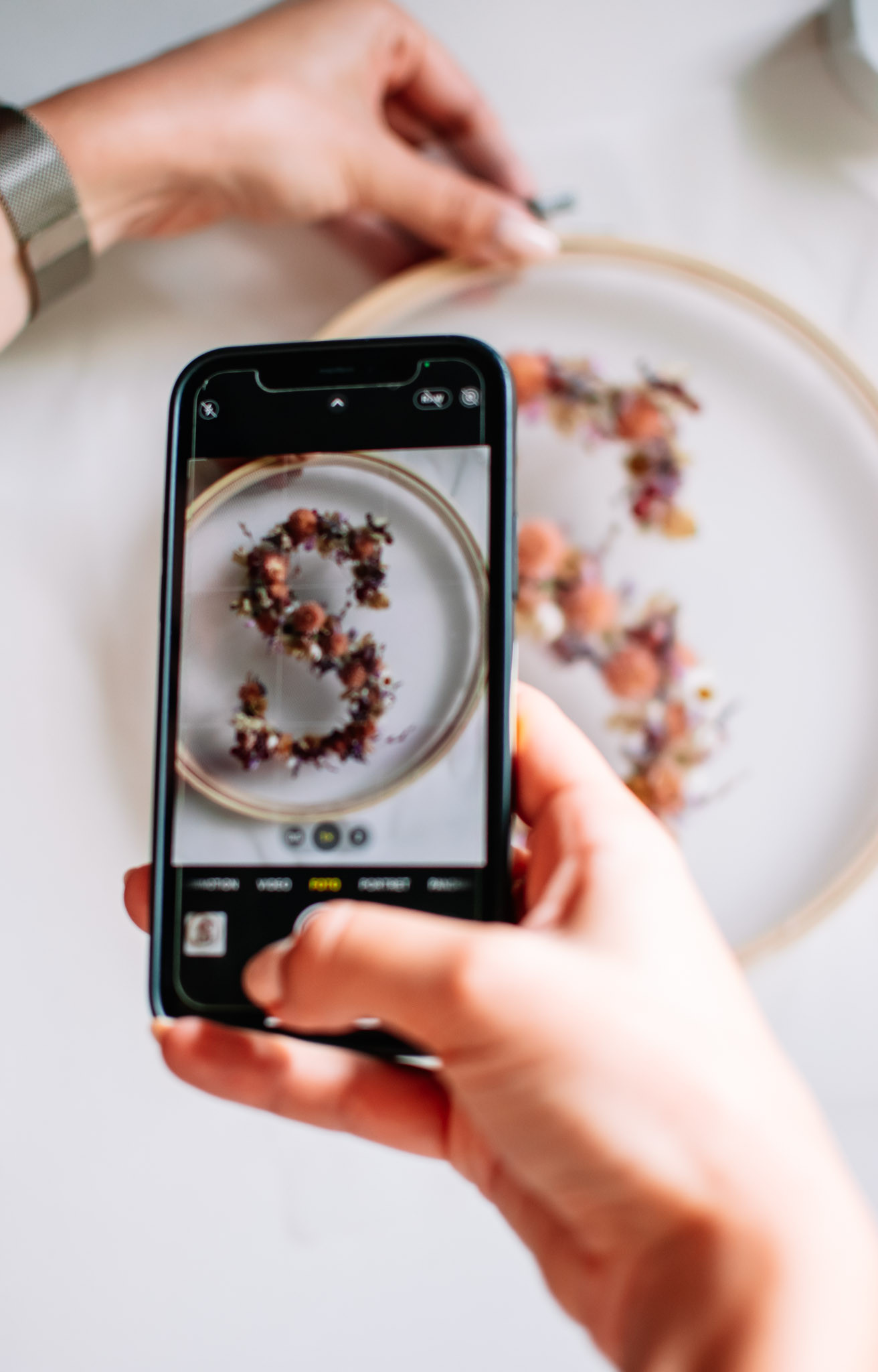Dry Flower Embroidery Hoop 🌸 Workshop Box - Foto