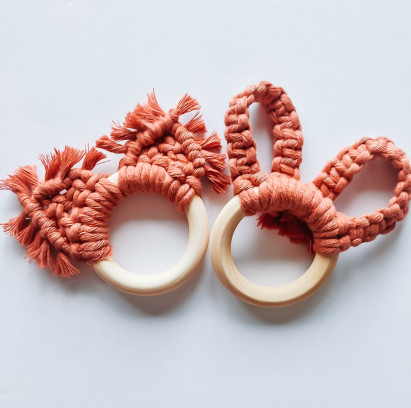 Babyshower workshop: Knoop je Schattige Grijpringenduo 🐰🦊