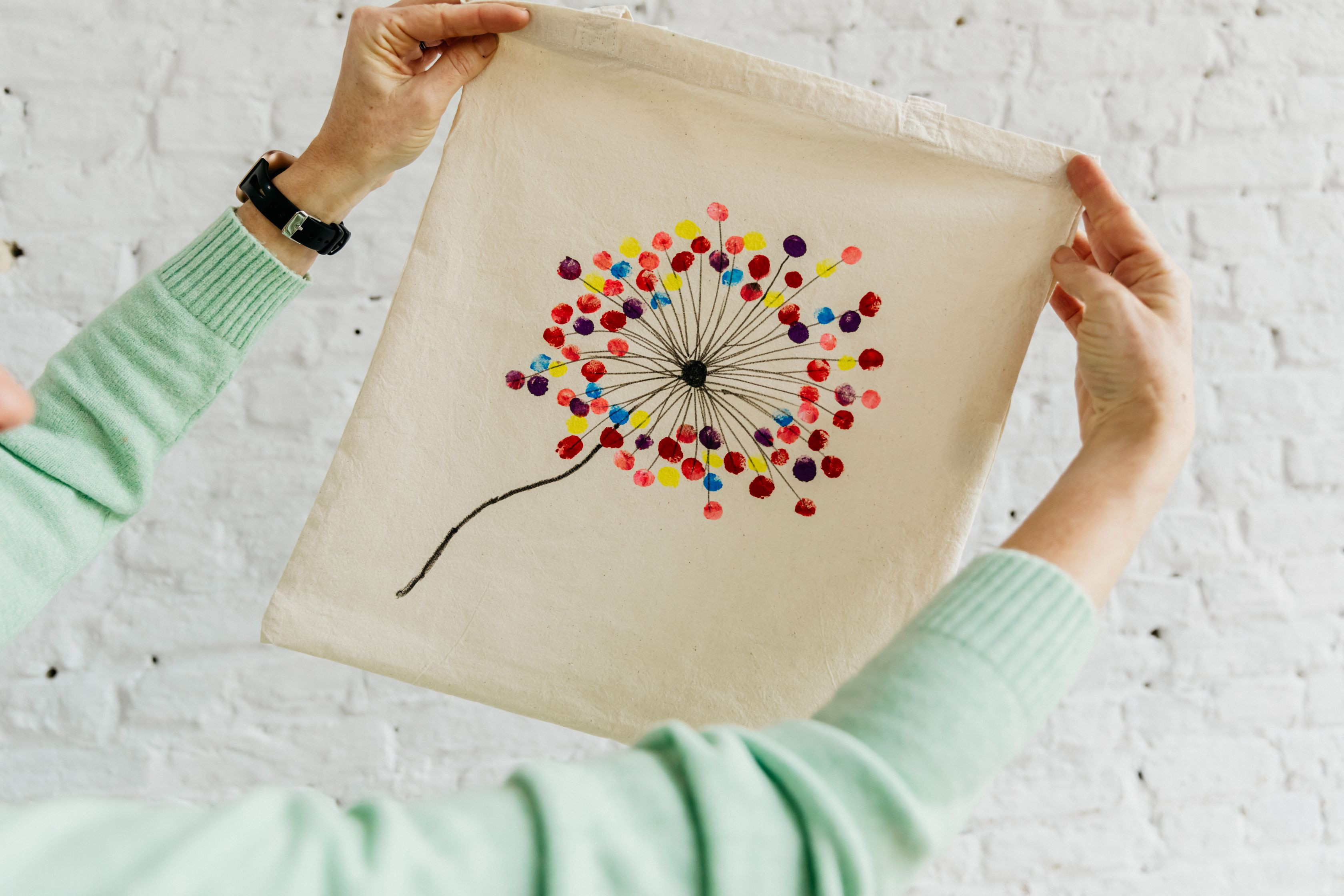 Totebag pimpen - workshop op aanvraag - Foto