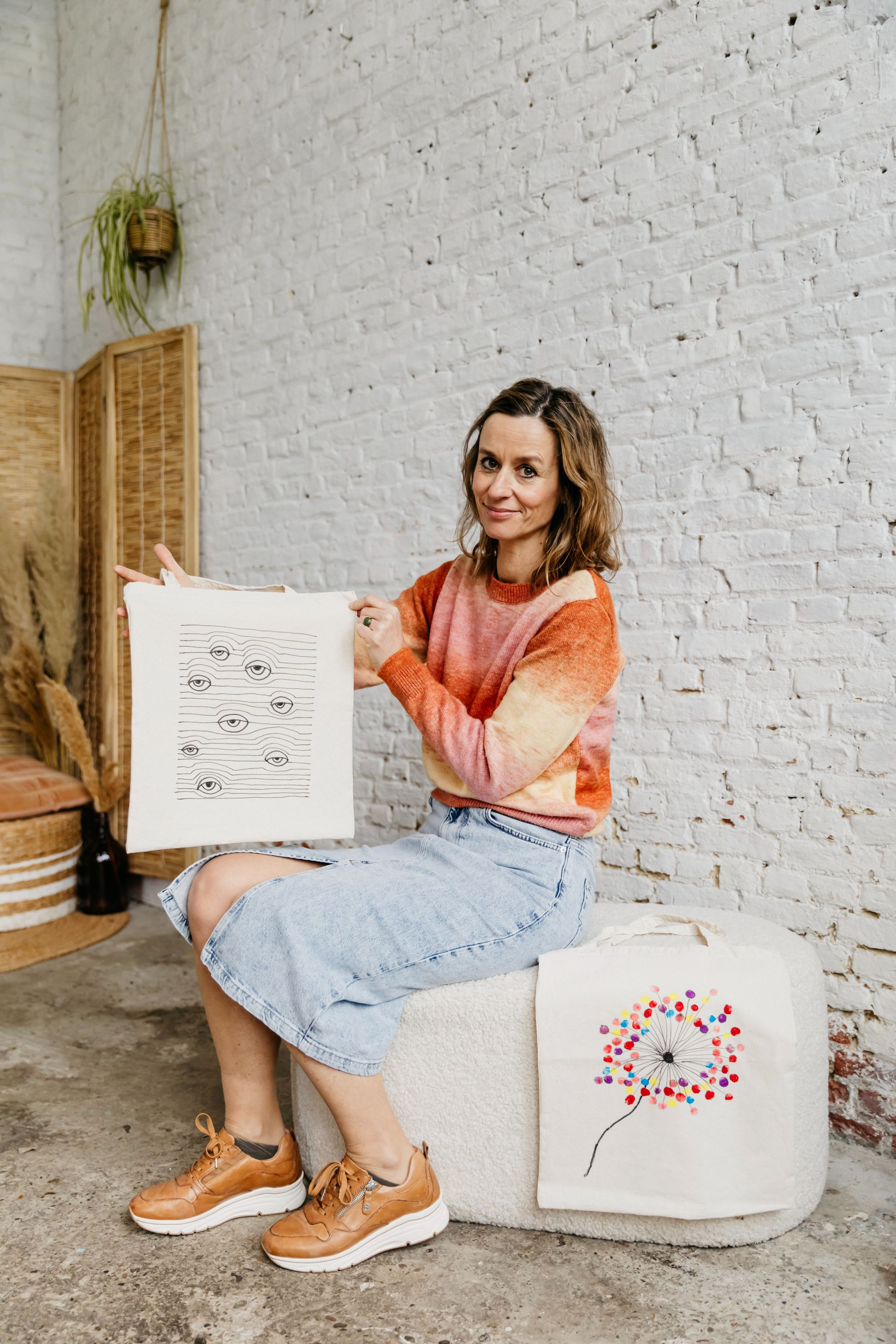 Totebag pimpen - workshop op aanvraag - Foto