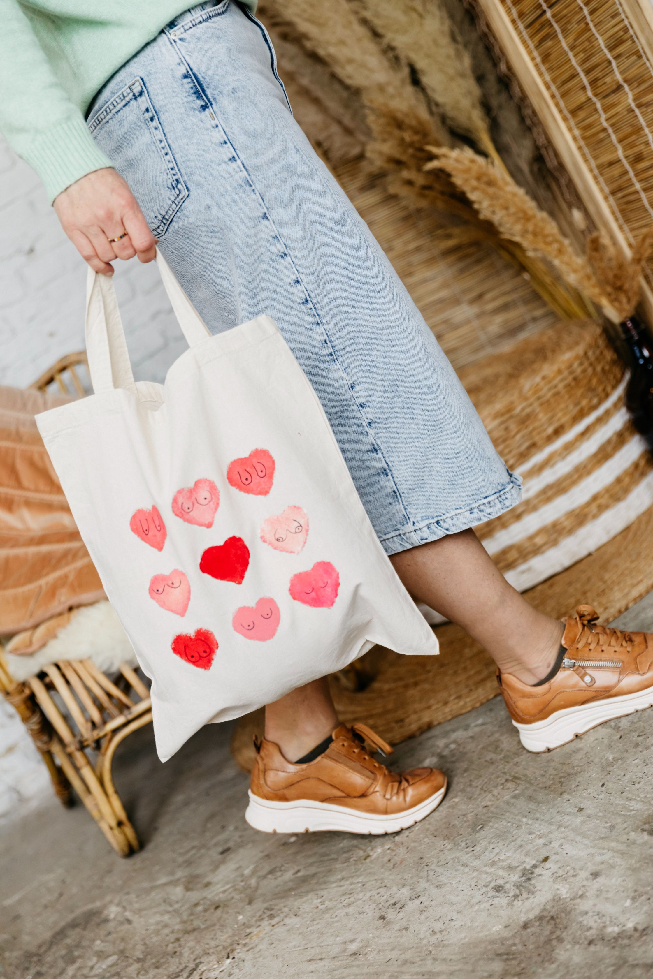 Totebag pimpen - workshop op aanvraag - Foto
