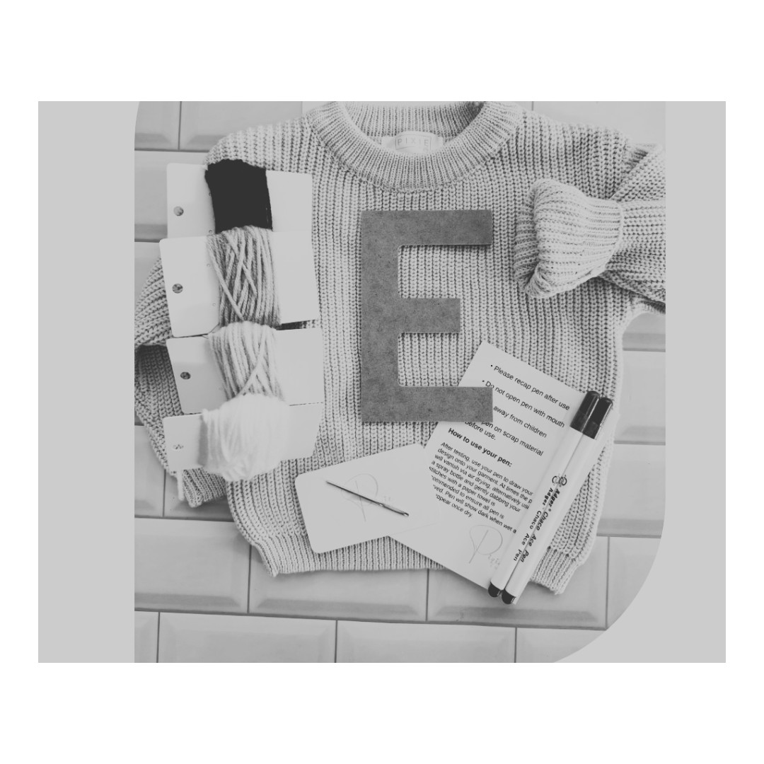 florale trui borduren - DIY kit - Foto