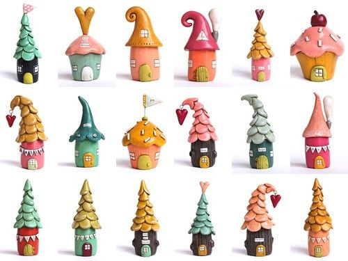 Workshop Minihuisjes uit klei - Foto