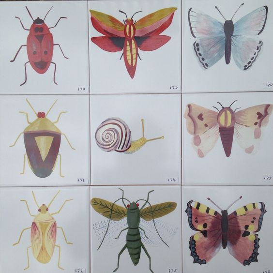 Workshop Muurbloempjes (tegeltjes uit keramiek) - Foto