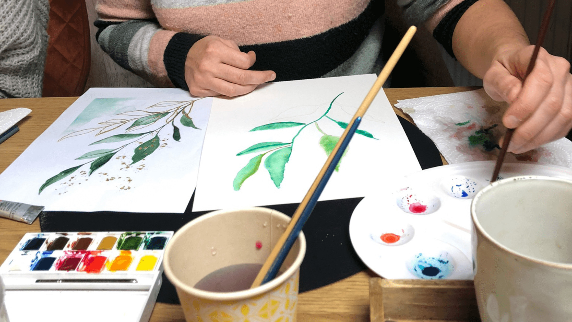 Workshop Aquarel voor groepen - Foto