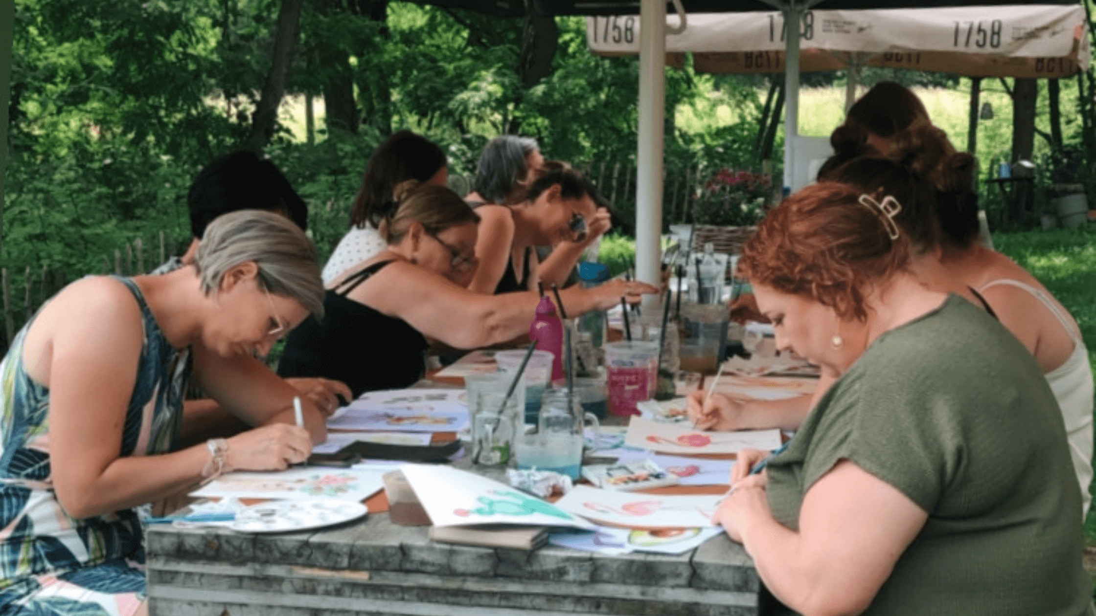 Workshop Aquarel voor groepen - Foto