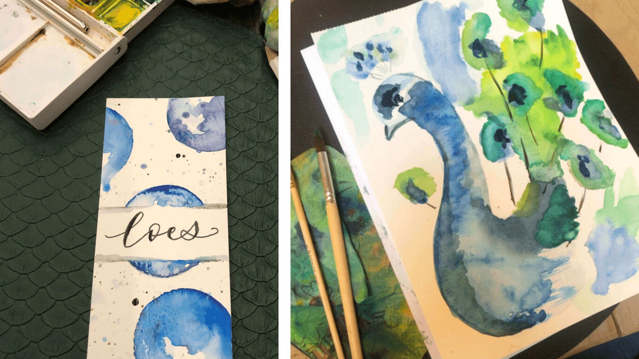 Workshop Aquarel voor groepen - Foto