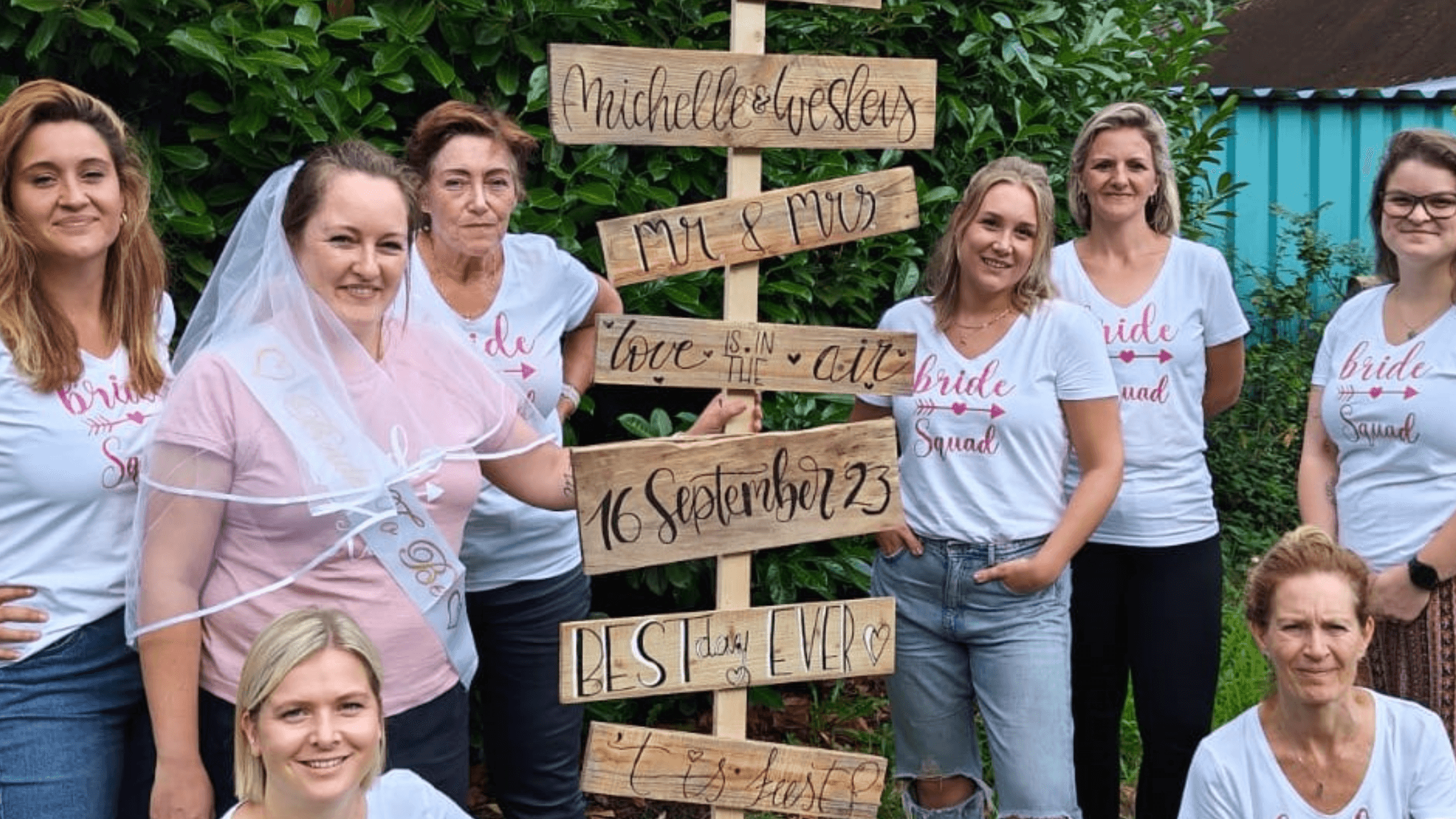 Bacheloretteparty Handletteren