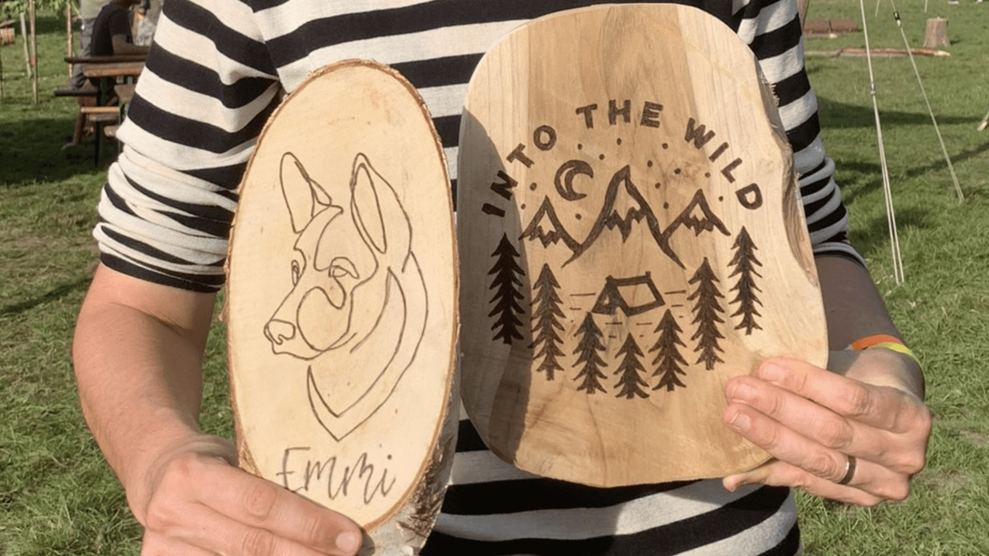 Pyrografie voor groepen (houtbranden) - Foto