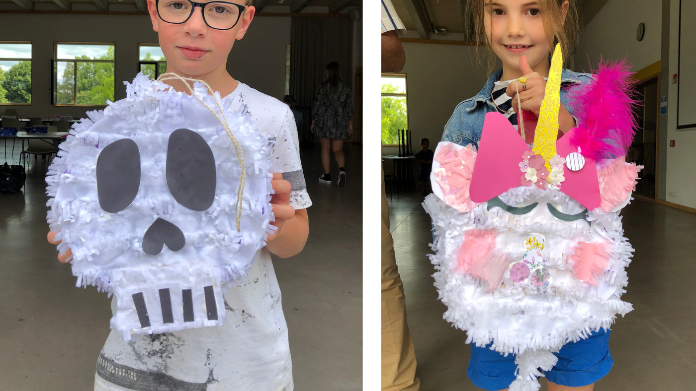 Piñata-party voor kinderen ♥ - workshop - Foto