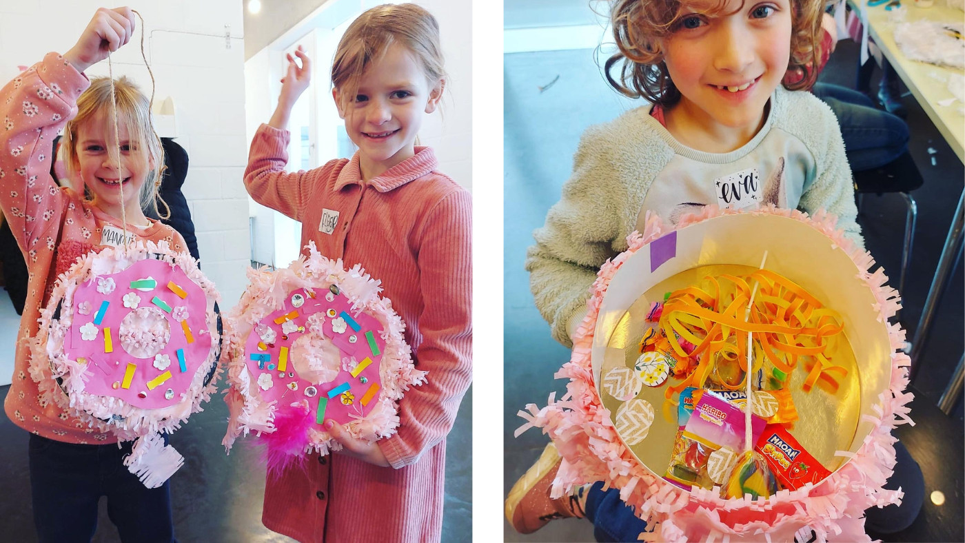 Piñata-party voor kinderen ♥ - workshop - Foto