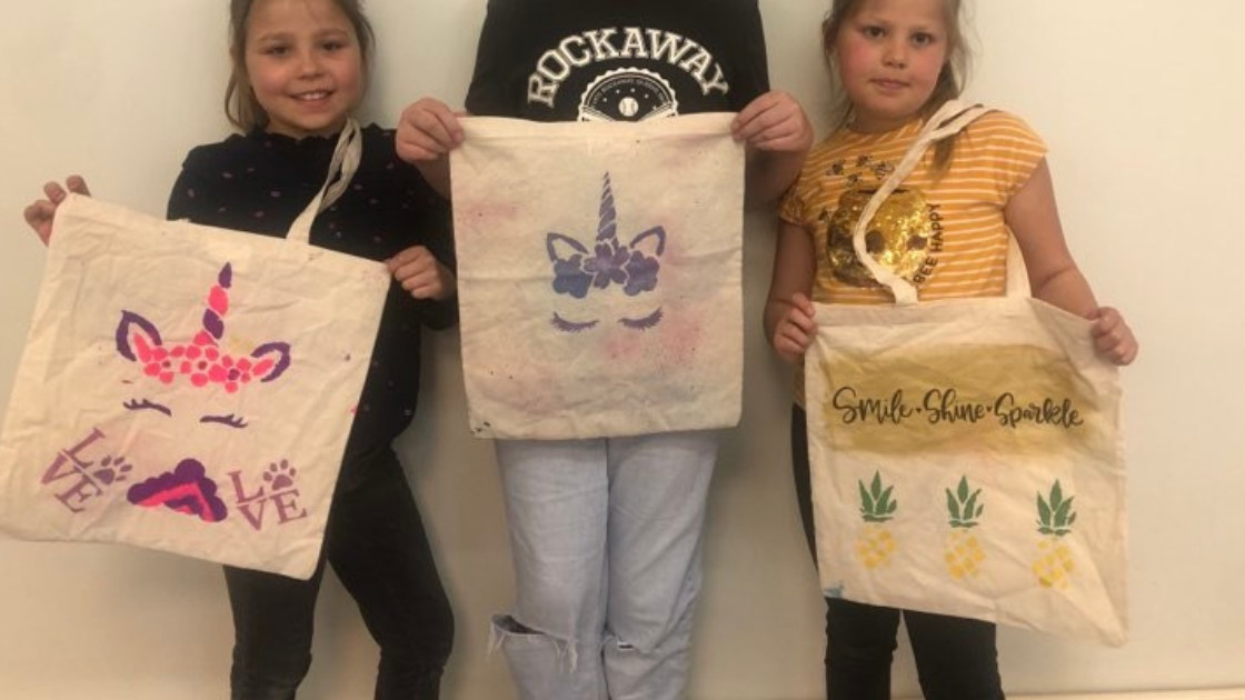 Totebag-party voor kinderen ♥ workshop - Foto