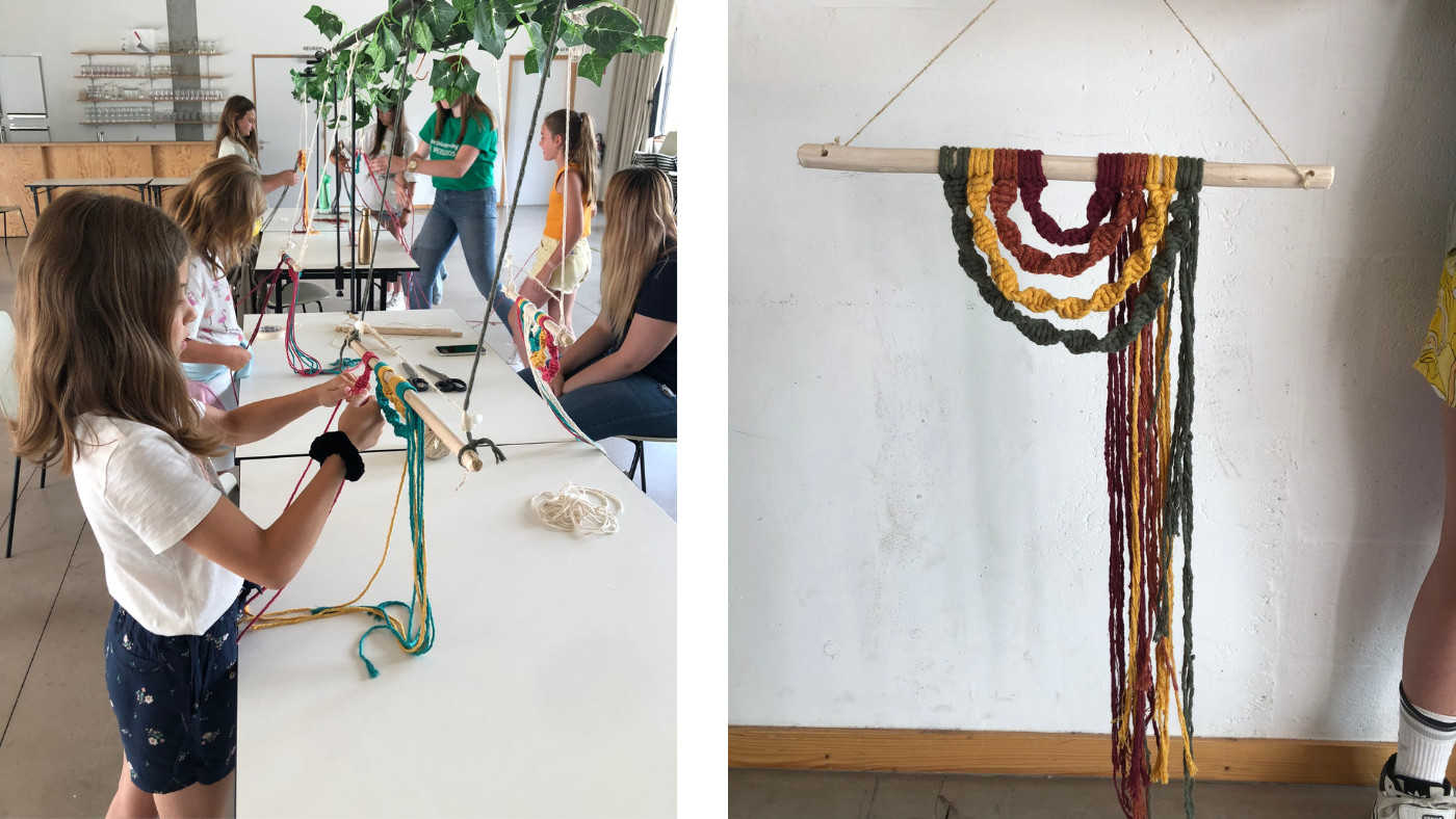Macrame-party voor kids 10+ ♥ Workshop - Foto