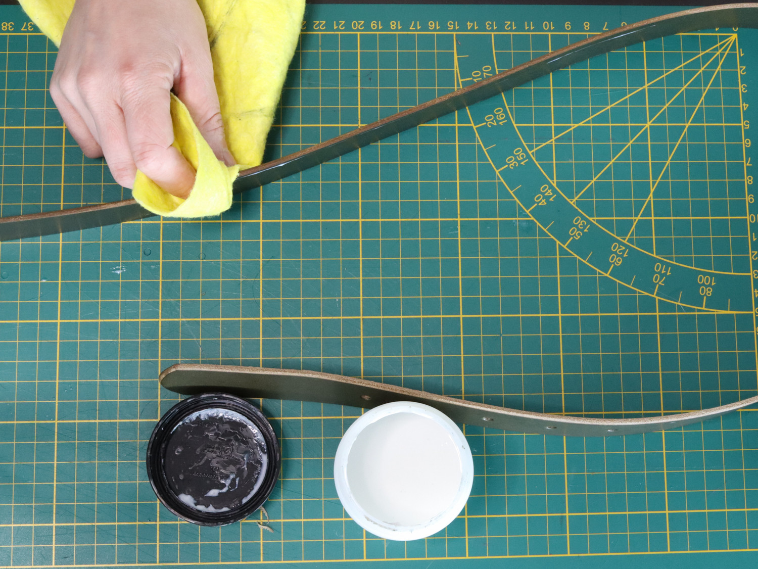 Duoworkshop riem in tuigleer - Foto