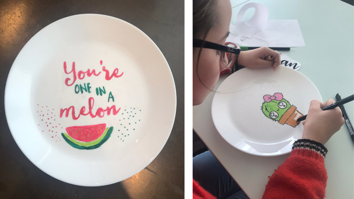 Porselein-party voor kinderen ♥ Workshop - Foto