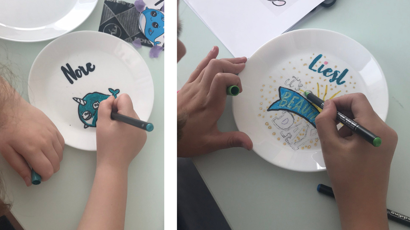 Porselein-party voor kinderen ♥ Workshop - Foto