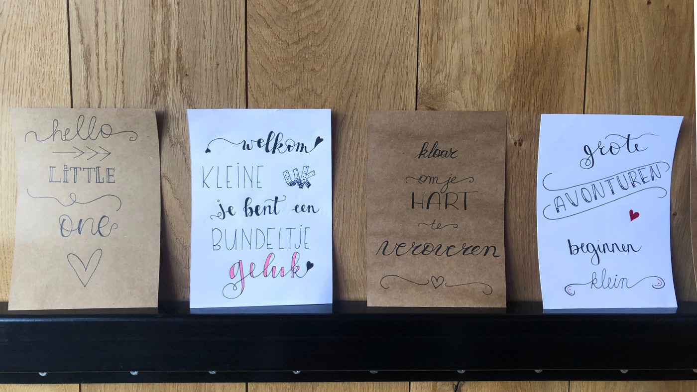 Babyshower Handlettering Workshop - Foto