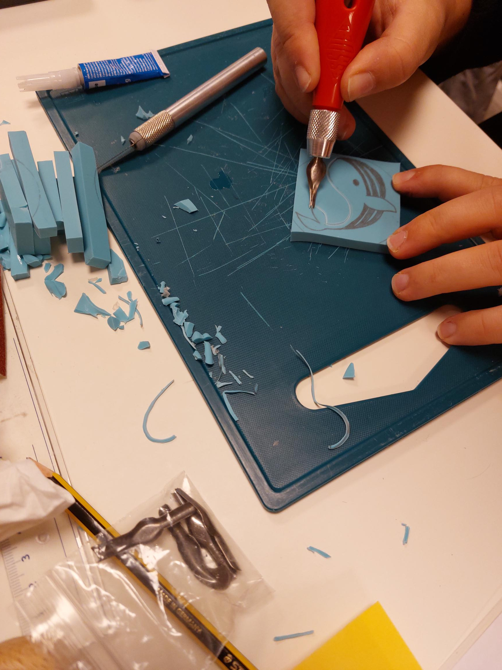 Maak unieke stempels (groepworkshop) - Foto