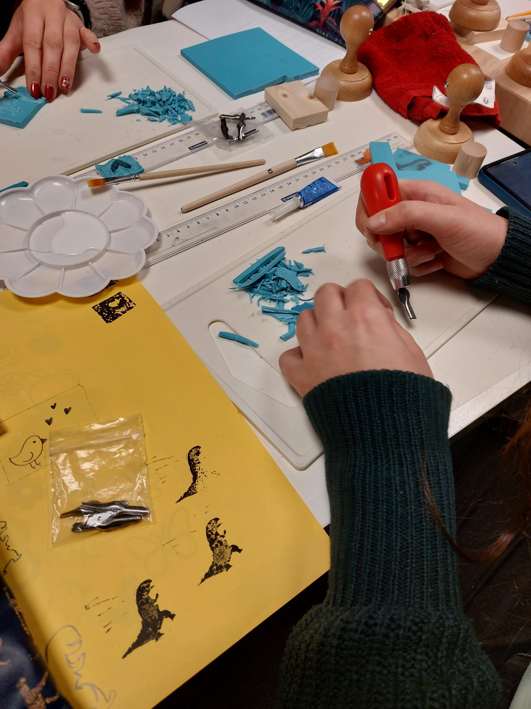 Maak unieke stempels (groepworkshop) - Foto
