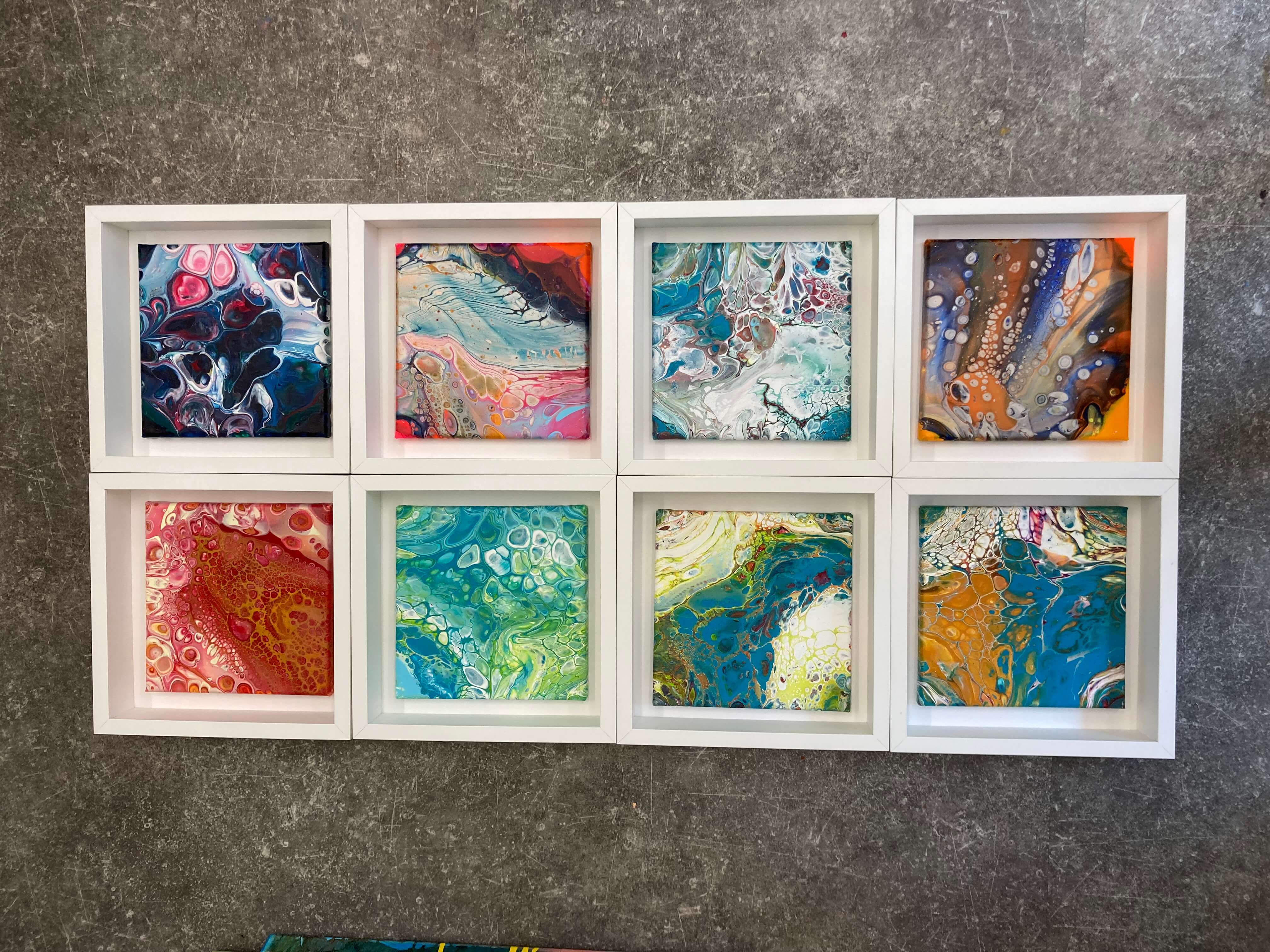 Schilderij maken met Acryl Pouring voor jullie groep