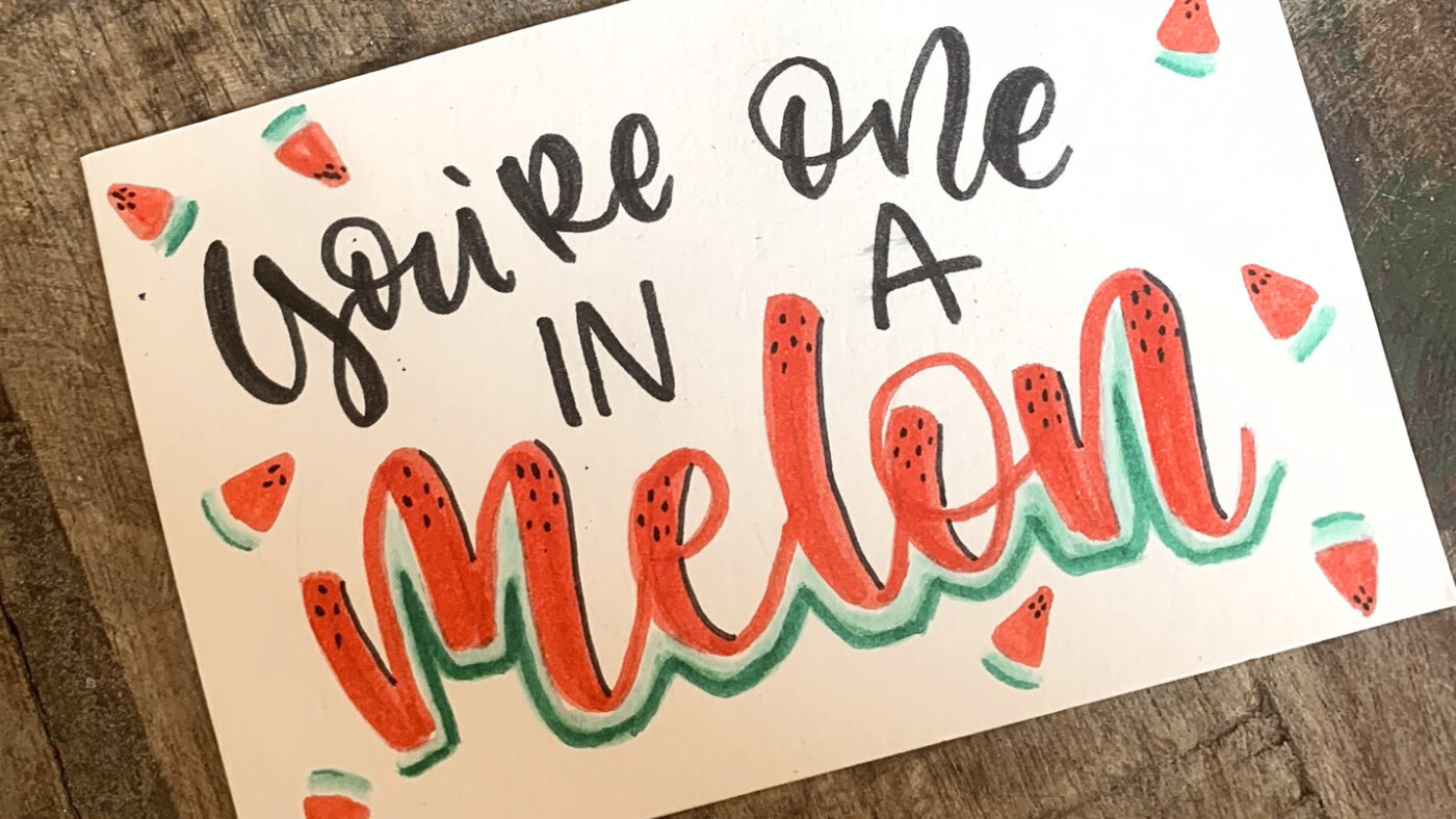 Brushletteren voor groepen - workshop - Foto