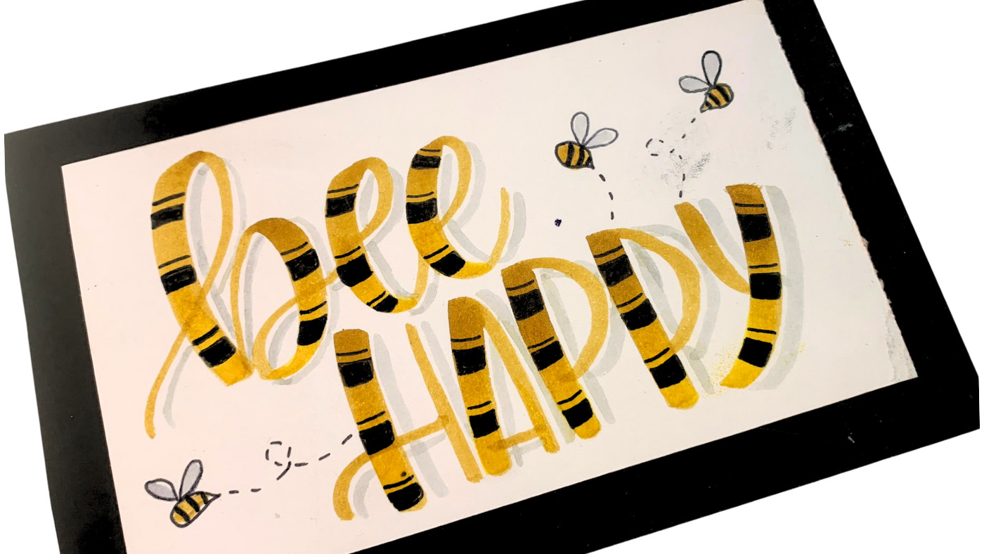 Brushletteren voor groepen - workshop - Foto