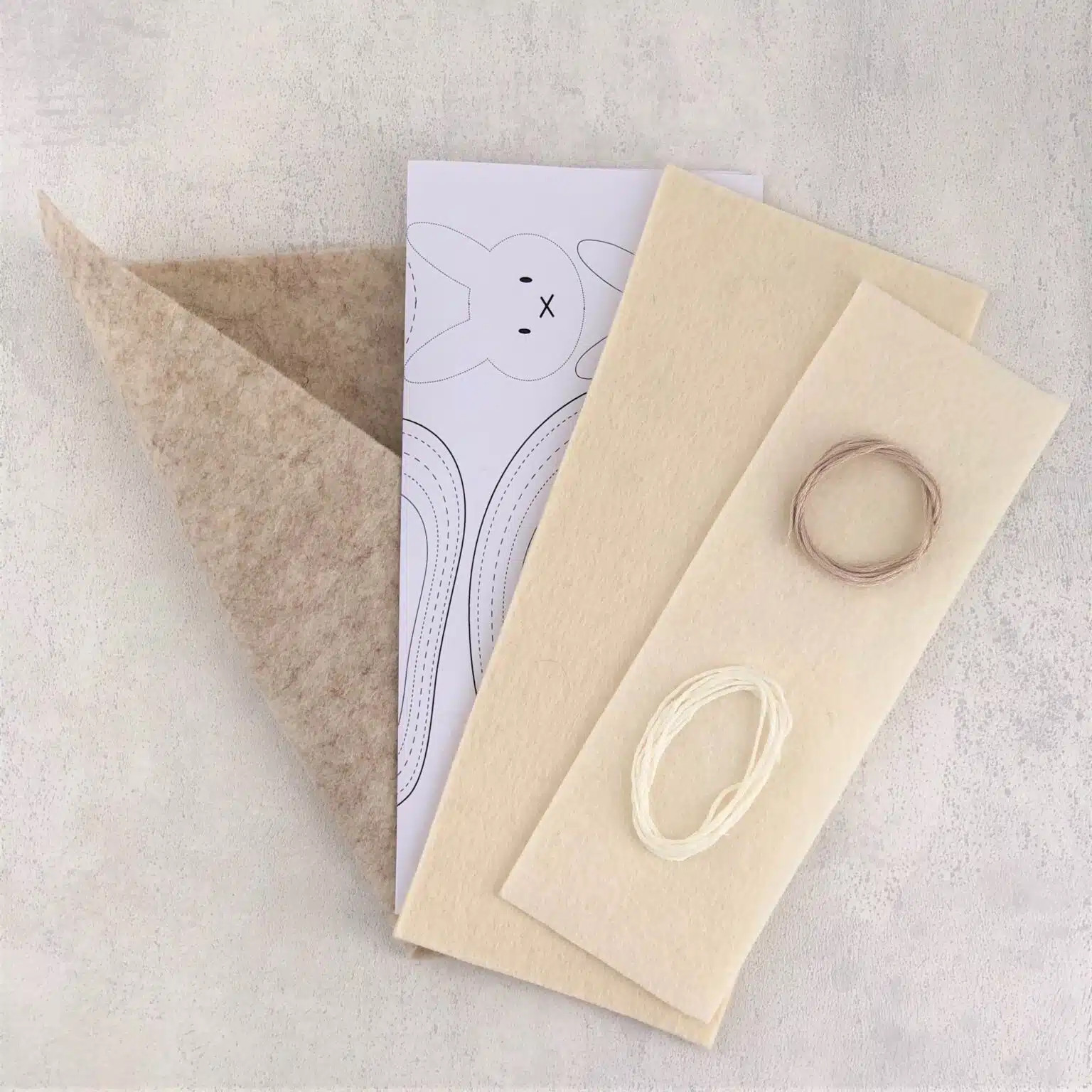 baby slofjes uit vilt - DIY kit - Foto