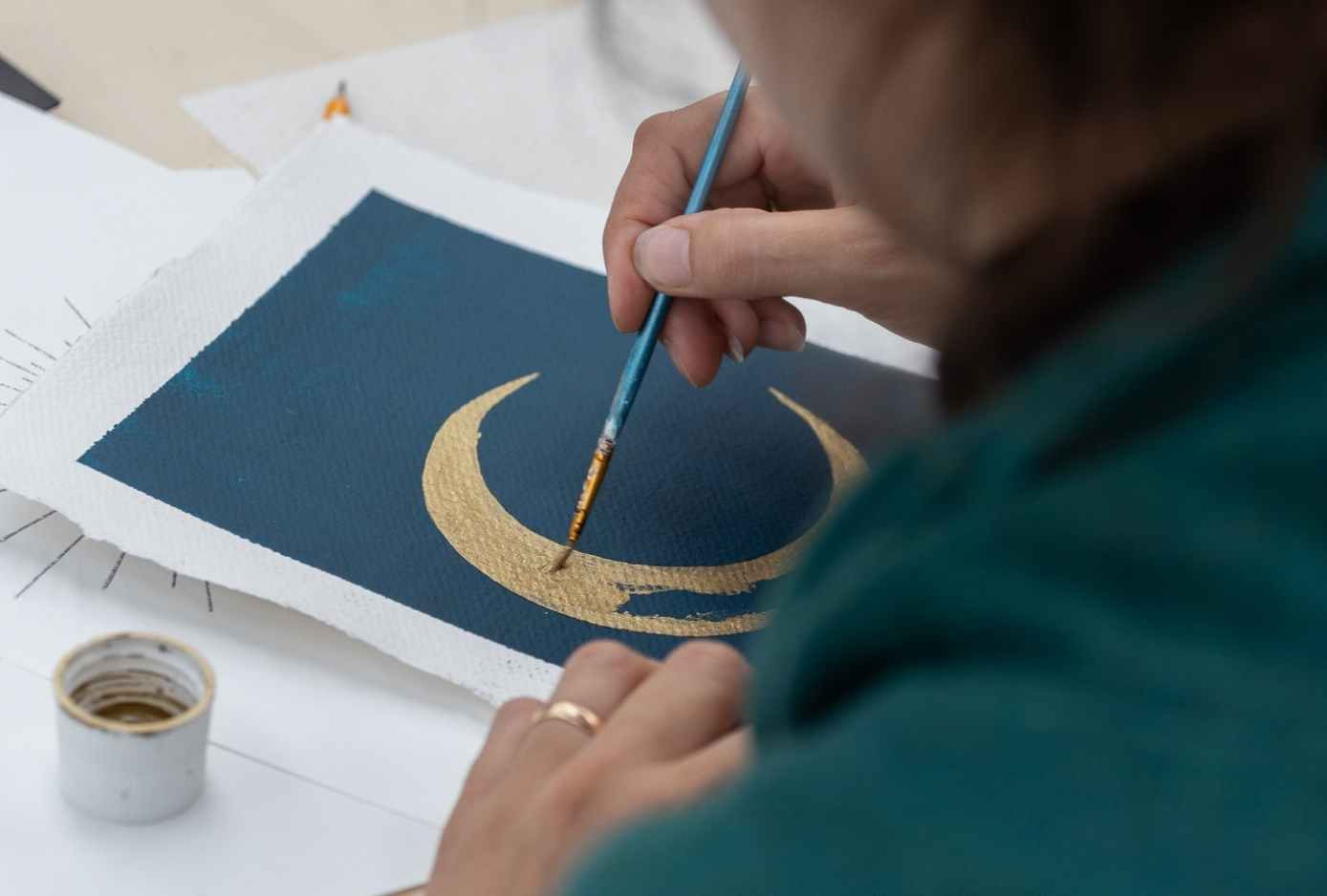 Workshop Poster schilderen - Foto