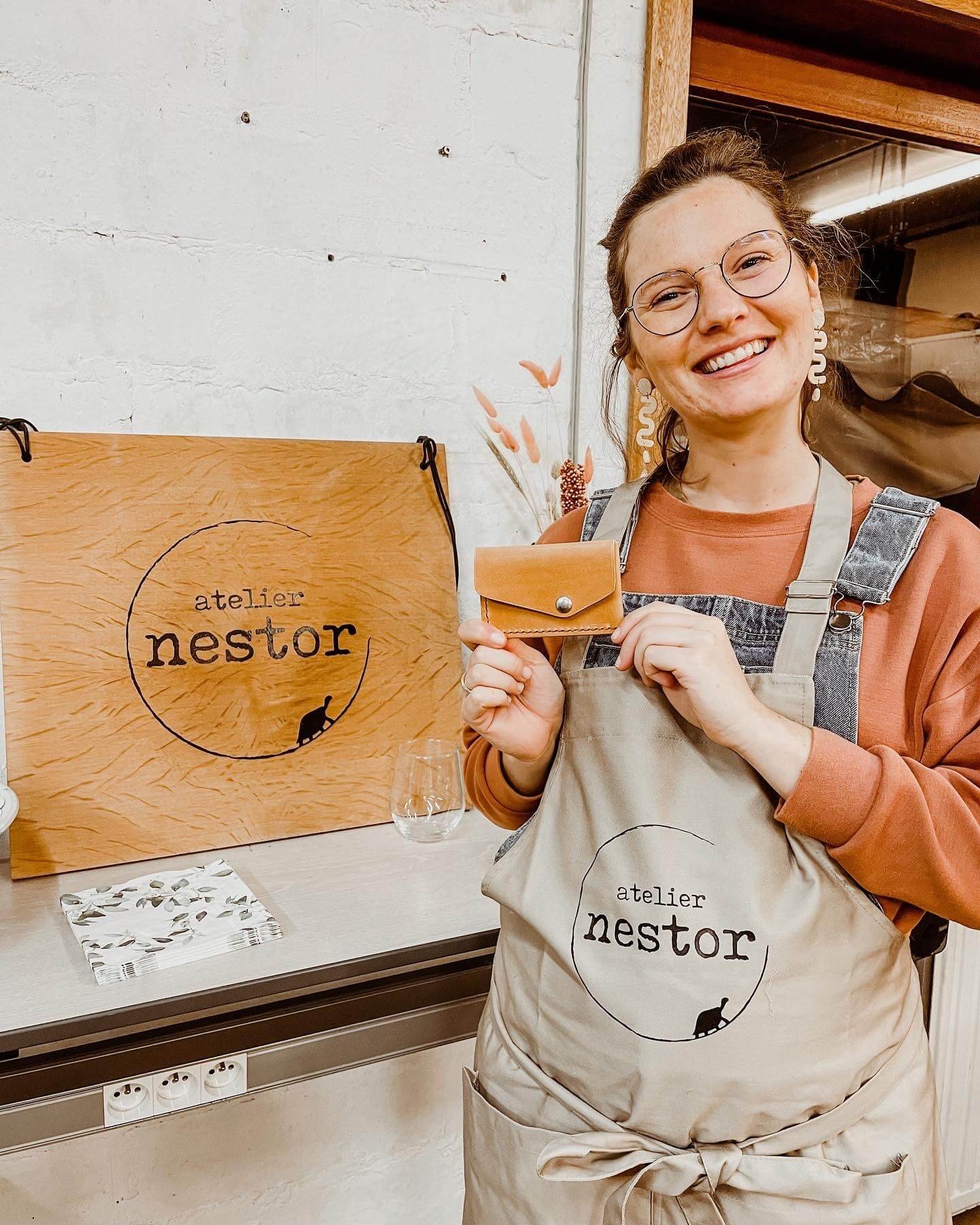 Workshop lederen portemonnee - Foto